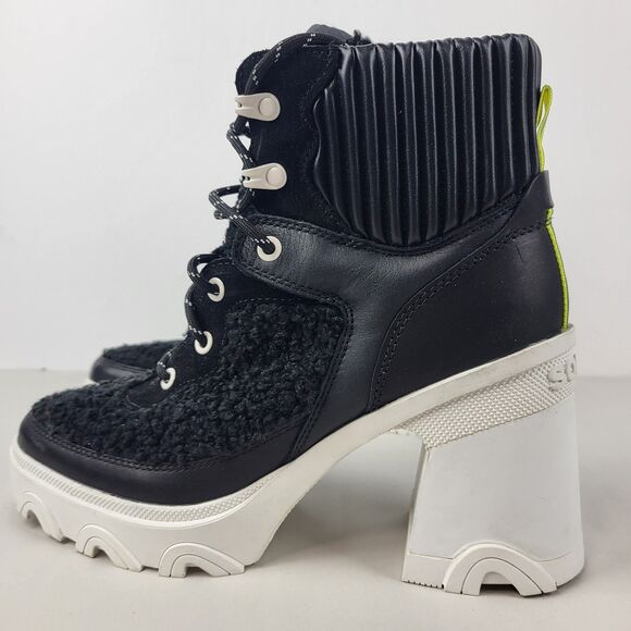 Sorel Brex Women's Sherpa Platform Boots Chunky Heel Lug size10 - Picture 2 of 14